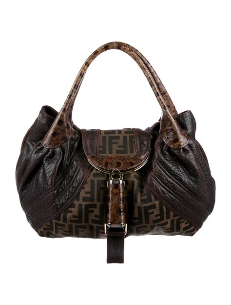 fendi small spy bag zucca|fendi zucca bag vintage.